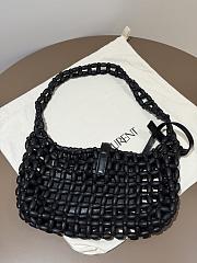 Colestore YSL Saint Laurent LE 5 À 7 in wood beads Black 21-28×15×6cm - 6