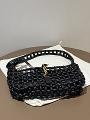 Colestore YSL Saint Laurent LE 5 À 7 in wood beads Black 21-28×15×6cm - 5