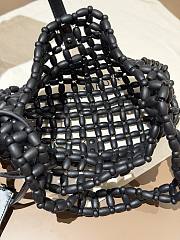 Colestore YSL Saint Laurent LE 5 À 7 in wood beads Black 21-28×15×6cm - 2