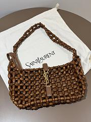 Colestore YSL Saint Laurent LE 5 À 7 in wood beads Brown 21-28×15×6cm - 1