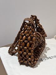 Colestore YSL Saint Laurent LE 5 À 7 in wood beads Brown 21-28×15×6cm - 5