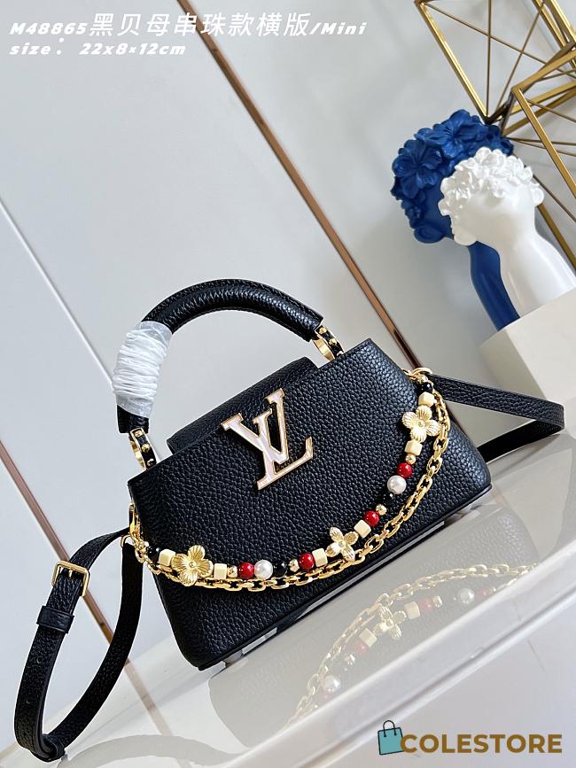 Colestore Louis Vuitton Capucines East West Mini Black Taurillon leather 12 x 22 x 8 cm - 1