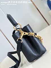 Colestore Louis Vuitton Capucines East West Mini Black Taurillon leather 12 x 22 x 8 cm - 4
