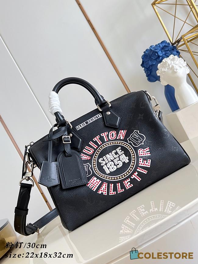 Colestore Louis Vuitton Speedy P9 Bandoulière 30 Jackets Black Cowhide leather 32 x 22.5 x 18 cm - 1