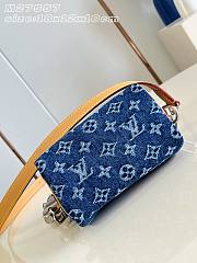 Colestore Louis Vuitton Speedy 18 Bandoulière Blue Monogram Flowers Denim 18 x 12 x 10 cm - 3