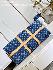 Colestore Louis Vuitton Keepall 50 Blue Monogram Denim Flowers 50 x 29 x 23 cm - 6