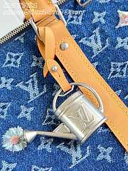 Colestore Louis Vuitton Keepall 50 Blue Monogram Denim Flowers 50 x 29 x 23 cm - 3
