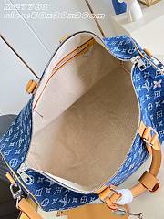 Colestore Louis Vuitton Keepall 50 Blue Monogram Denim Flowers 50 x 29 x 23 cm - 2