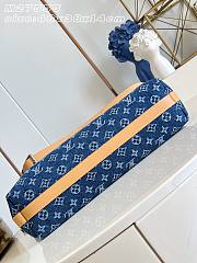 Colestore Louis Vuitton Vagabond Hobo Blue Monogram Flowers Denim 48 x 38 x 14 cm - 5