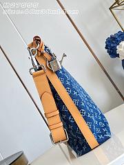 Colestore Louis Vuitton Vagabond Hobo Blue Monogram Flowers Denim 48 x 38 x 14 cm - 2