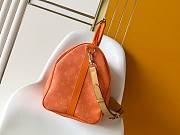 Colestore Louis Vuitton Keepall Bandoulière 50 Caramel Monogram Heritage coated canvas 50 x 29 x 23 cm - 5