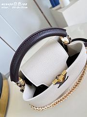 Colestore Louis Vuitton Flight Mode Capucines BB Cream/Burnt Mahogany Taurillon leather 27 x 19 x 9 cm - 6