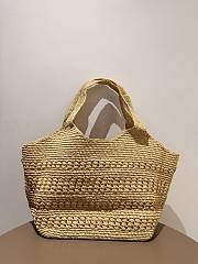 Colestore YSL Saint Laurent ICARE medium in raffia 46 x 28 x 15 cm - 4