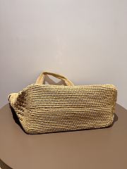 Colestore YSL Saint Laurent ICARE medium in raffia 46 x 28 x 15 cm - 2