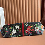 Colestore Gucci Giglio Flora large tote bag black and multicolor Flora net 40(54)x46x16cm  - 4