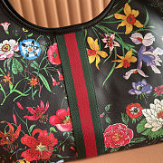 Colestore Gucci Giglio Flora large tote bag black and multicolor Flora net 40(54)x46x16cm  - 2