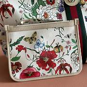 Colestore Gucci Giglio Flora large tote bag white and multicolor Flora net 40(54)x46x16cm  - 5