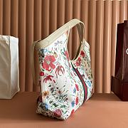 Colestore Gucci Giglio Flora large tote bag white and multicolor Flora net 40(54)x46x16cm  - 4