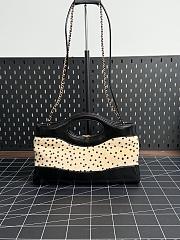 Colestore Chanel 31 Tote   Lambskin  Light Beige & Black 22x32x6.5cm - 6