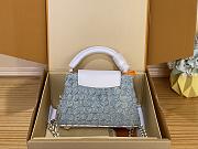 Colestore Louis Vuitton Capucines Mini Blue Denim GOTS  21 x 13.6 x 8 cm - 4