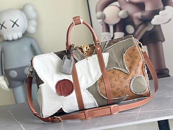 Colestore Louis Vuitton Keepall Bandoulière 50 Monogram Khaki coated canvas 50 x 29 x 23 cm
