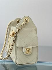 Colestore Chanel SPRING SUMMER 2026   CHANEL 25 MINI HANDBAG   Grained Calfskin & Gold-Tone Metal  Beige 20 x 22 x 12.5cm - 5