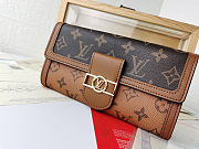Colestore  Louis Vuitton Sarah Wallet Monogram Reverse Canvas Size 20x11 - 4
