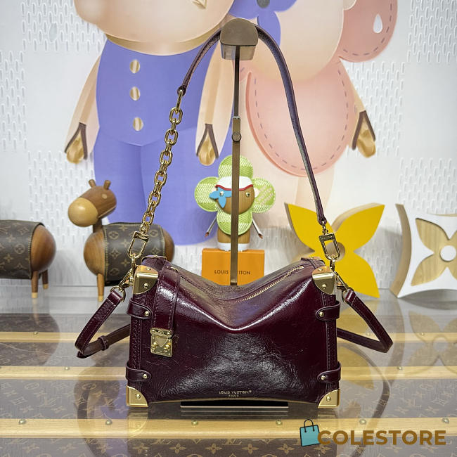 Colestore  Louis Vuitton Side Trunk MM Burgundy red 23.5 x 8.5 x 16 cm - 1