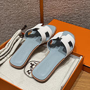 Colestore Hermes Oran sandal White / Glacier Blue - 5