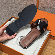 Colestore Hermes Oran sandal Black / Gold - 3