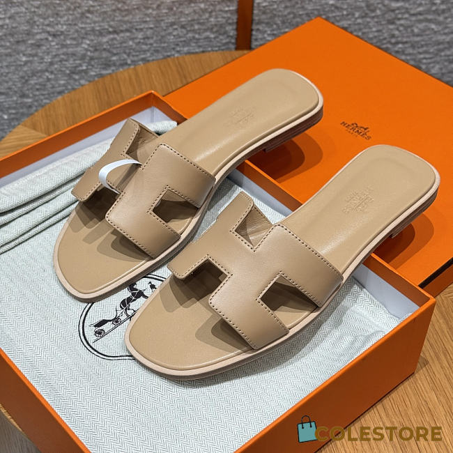 Colestore Hermes Oran sandal Beige Albinos - 1