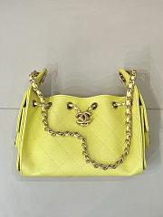 Colestore Chanel  25 Mini Handbag Grained Calfskin & Gold-Tone Metal Neon Yellow 20 x 22 x 12.5cm - 1