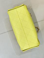 Colestore Chanel  25 Mini Handbag Grained Calfskin & Gold-Tone Metal Neon Yellow 20 x 22 x 12.5cm - 4