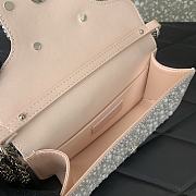 Colestore Valentino Garavani Locò Small Shoulder Bag With Pearls, Rhinestones And Jewel Logo Light Pink 20x11x5cm - 2