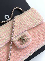 Colestore Chanel Flap Bag Glass Beads Sequins & Gold Tone Metal 21x14x8cm - 6