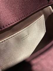 Colestore Jimmy Choo Soft Bow Mini Bag Black Satin Mini Bag with Crystal Bow ruby red/silver 19x12x7cm - 3