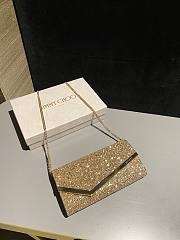 Colestore Emmie Gold Candyfloss Glitter Web Clutch Bag 22x12x3cm - 5
