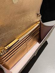 Colestore Emmie Gold Candyfloss Glitter Web Clutch Bag 22x12x3cm - 3