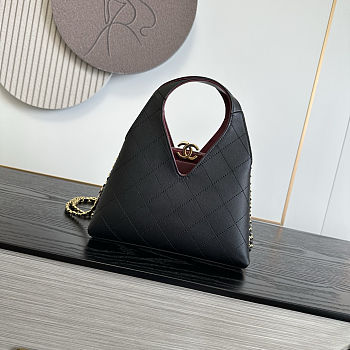 Colestore Chanel Métiers d’art 2026   Shopping Bag   Calfskin & Gold-Tone Metal  Black 32 x 31 x 11cm