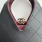Colestore Chanel Métiers d’art 2026   Shopping Bag   Calfskin & Gold-Tone Metal  Black 32 x 31 x 11cm - 2