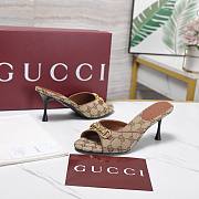 Colestore Gucci Horsebit GG Canvas Mules Beige and dark brown GG canvas - 1