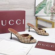 Colestore Gucci Horsebit GG Canvas Mules Beige and dark brown GG canvas - 3