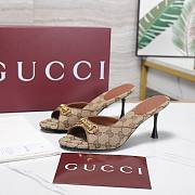 Colestore Gucci Horsebit GG Canvas Mules Beige and dark brown GG canvas - 5