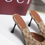 Colestore Gucci Horsebit GG Canvas Mules Beige and dark brown GG canvas - 4