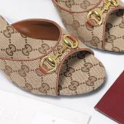 Colestore Gucci Horsebit GG Canvas Mules Beige and dark brown GG canvas - 2