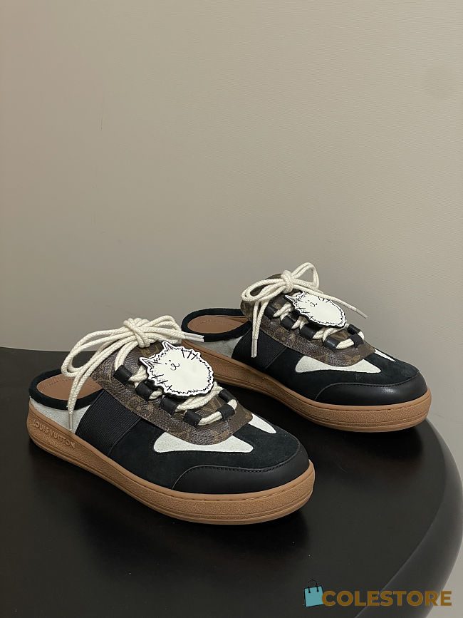 Colestore Louis Vuitton Lous Open Back Sneaker Black - 1