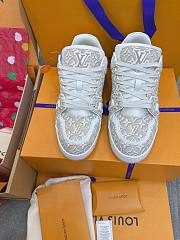 Colestore Louis Vuitton LV Trainer Sneaker Beige Monogram jacquard - 3