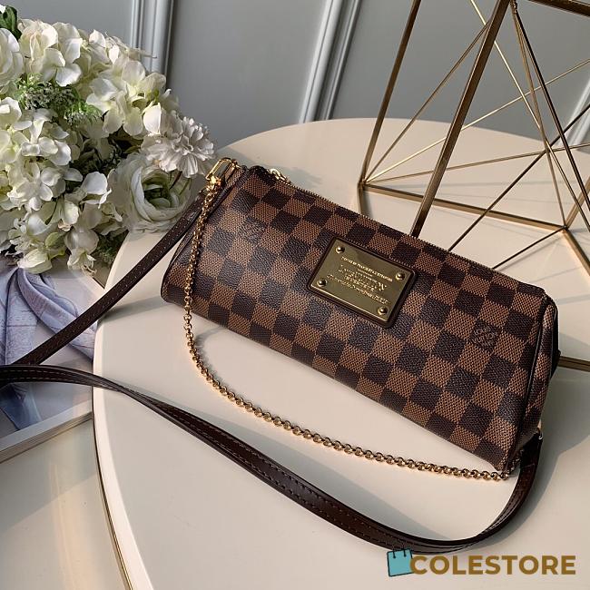 Colestore Louis Vuitton Damier Ebene Eva Pochette 25x13x4cm - 1