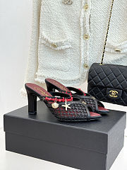 Colestore Chanel Coco Beach 2026 collection   Mules   Mesh, Cotton, Lambskin, Resin & Metal  Black - 1