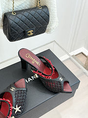 Colestore Chanel Coco Beach 2026 collection   Mules   Mesh, Cotton, Lambskin, Resin & Metal  Black - 6
